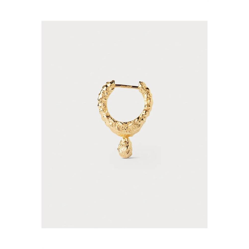 NEW PDPAOLA women's lava single hoop earring in gold